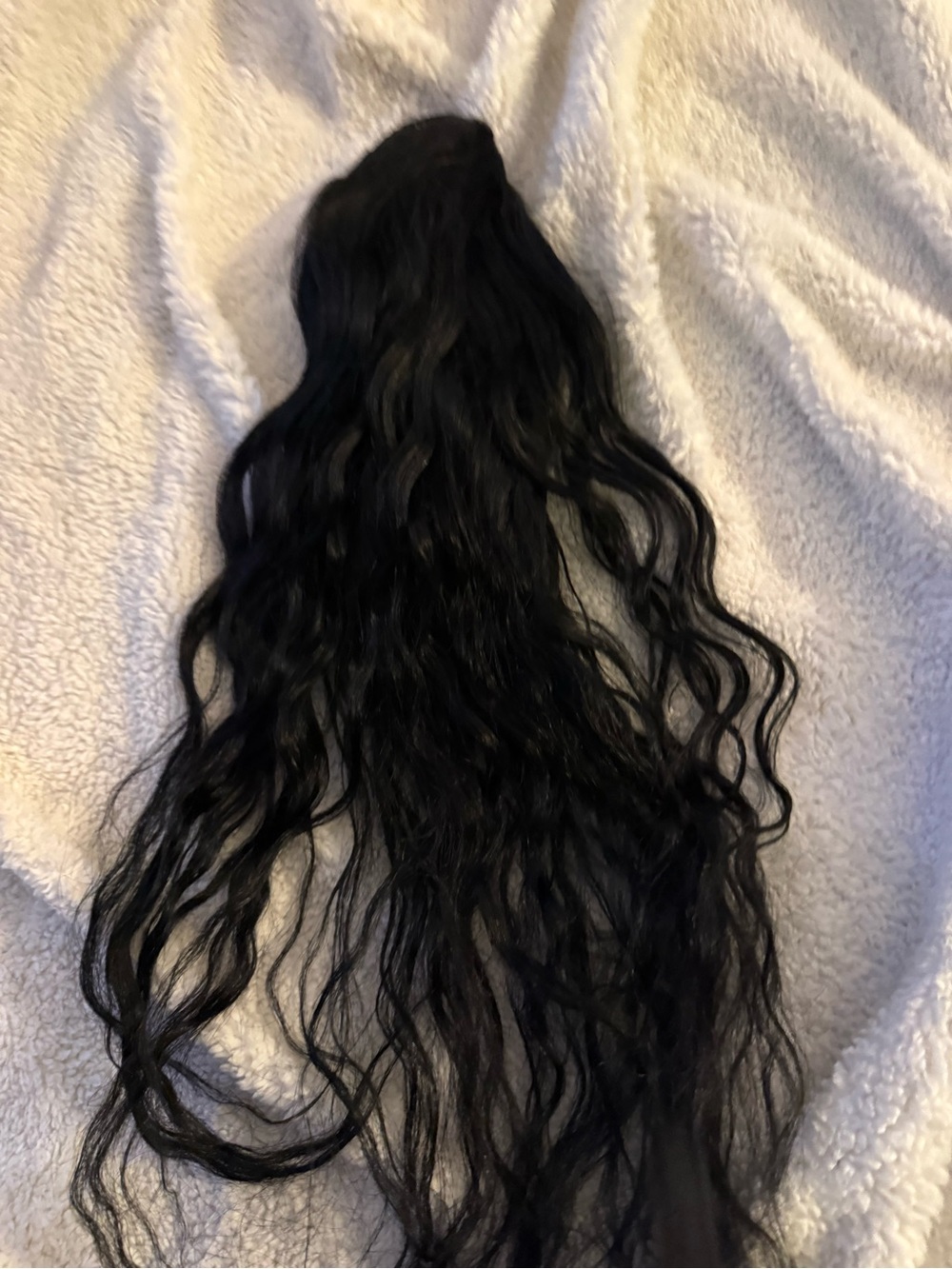 Human hair blend drawstring ponytail 18in - Unbranded